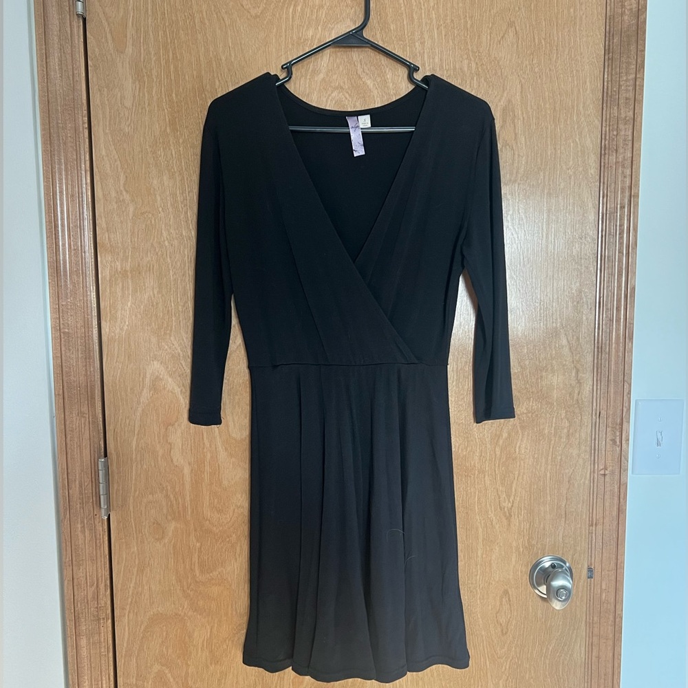 Alya Classic Black Long Sleeve Dress